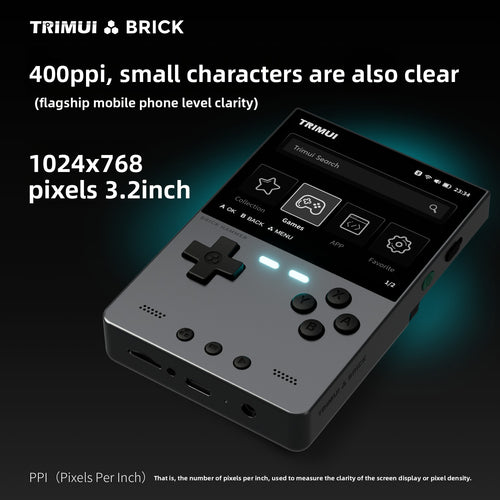 Trimui Brick Hammer Vertical Retro Game Console