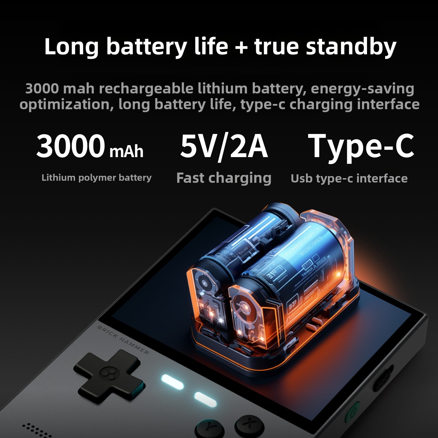 Trimui Brick Hammer Vertical Retro Game Console