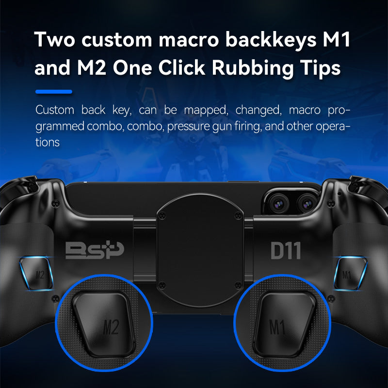 Game Controller with Hall Triggers and Macro Programming