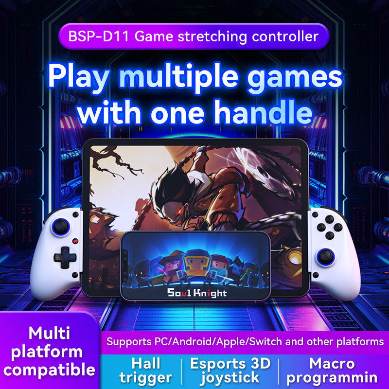Game Controller with Hall Triggers and Macro Programming